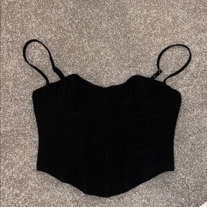 White Fox Black Women's Corset Top